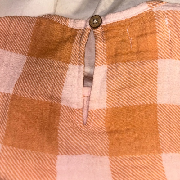 MUD PIE ORANGE PLAID BODYSUIT & HEADBAND SET• SIZE 9-12 MONTHS - Picture 6 of 8